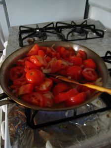 西红柿洋葱炒鸡蛋的简单做法