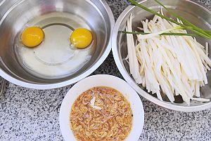 虾皮茭白炒鸡蛋菜谱图解