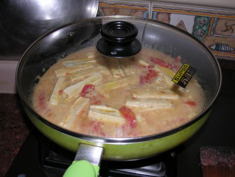 番茄煮豆腐怎么炒