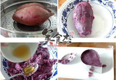 蜂蜜紫薯泥菜谱图解