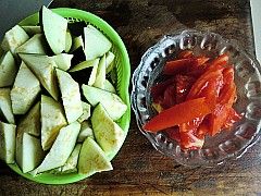 西红柿烧茄子菜谱图解
