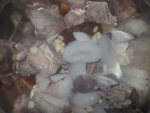 海底椰响螺肉煲鸡菜谱图解