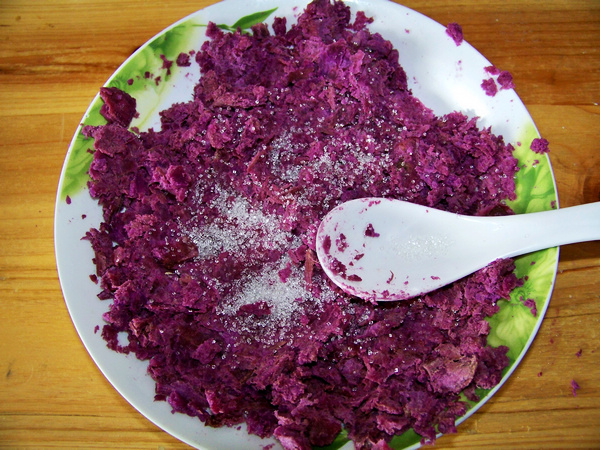 紫薯黄瓜圈的家常做法
