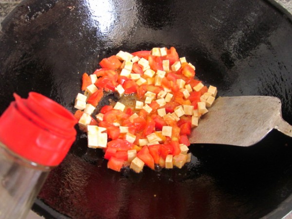 番茄鸡蛋烧豆腐怎么煮