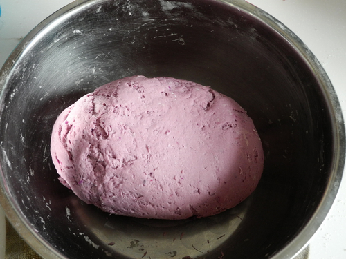 紫薯绿茶刀切馒头怎么吃