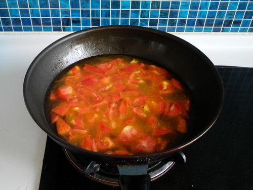 西红柿海米蘑菇汤怎么炒