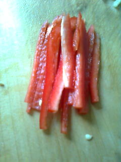 红椒黄瓜丝的简单做法
