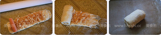玉米肠肉松卷面包的做法图解