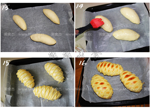 网纹土豆泥沙拉面包的简单做法