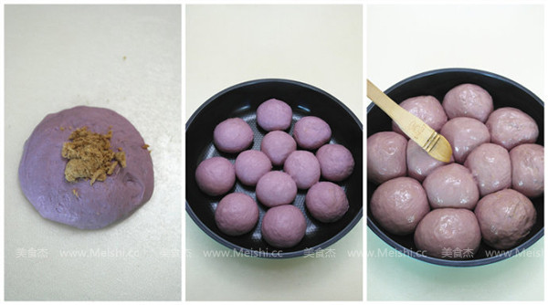 紫薯肉松面包菜谱图解