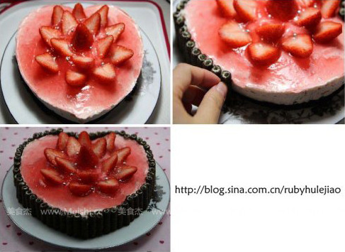 草莓心芝士蛋糕的简单做法