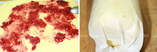 草莓酱蛋糕卷怎么做