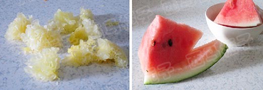 冰糖银耳西瓜盅的做法图解