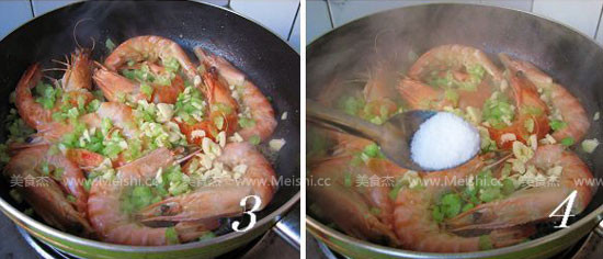 芹菜炒对虾的做法图解