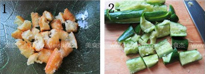 黄瓜拌油条菜谱图解