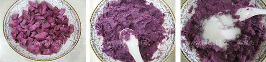 紫薯卷面包的做法大全