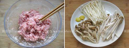 菌菇肉丸子汤菜谱图解