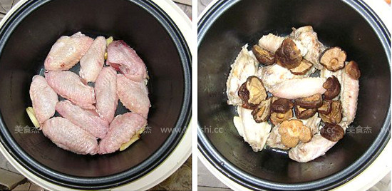 板粟冬菇焖鸡的家常做法