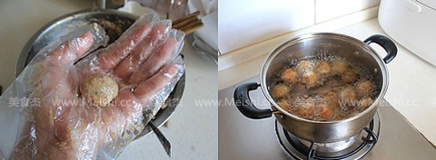 白菜丸子粉丝煲的家常做法