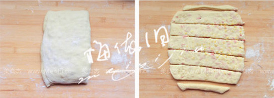 火腿玉米面包条菜谱图解