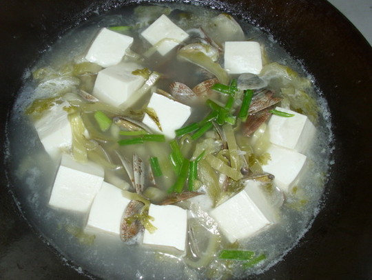 咸菜豆腐贝汤,咸菜豆腐贝汤的家常做法 